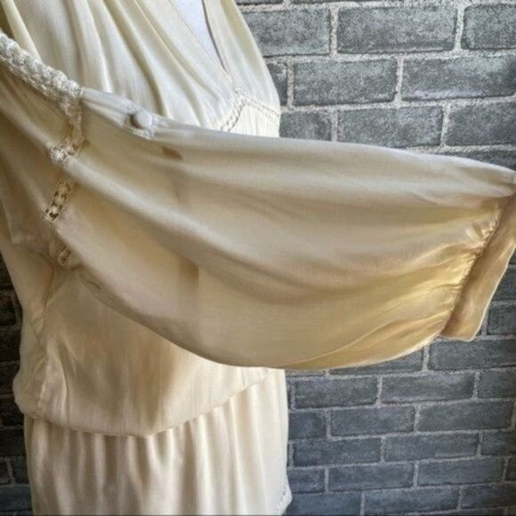 Magali Pascal Ivory Cream Embroidered Floral Dress - Picture 6 of 12